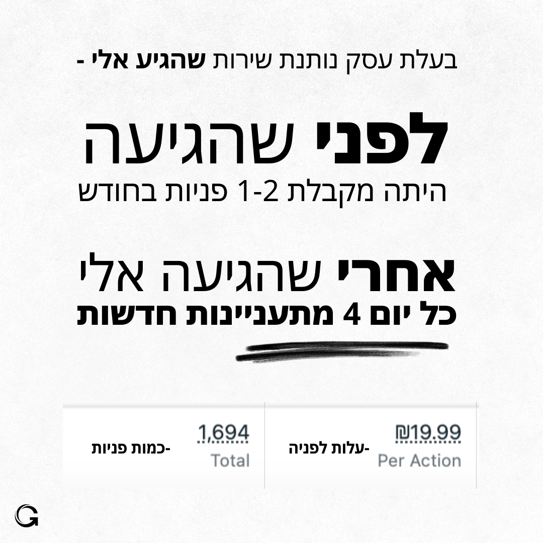 דוגמה לעמוד נחיתה שבנינו #1